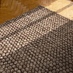 Vlněný koberec - Avafors Wool Bubble (hnědý/beige)