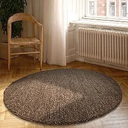 Kulatý koberec - Avafors Wool Bubble (hnědý/beige)
