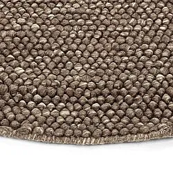 Kulatý koberec - Avafors Wool Bubble (hnědý/beige)