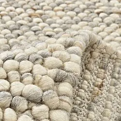 Vlnený koberec - Avafors Wool Bubble (šedý/bežový)