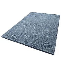 Vlnený koberec - Avafors Wool Bubble (námornícka modrá/krémová)