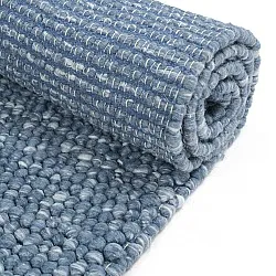 Vlnený koberec - Avafors Wool Bubble (námornícka modrá/krémová)