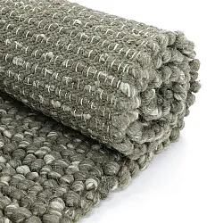 Vlnený koberec - Avafors Wool Bubble (machovo zelená/krémová)