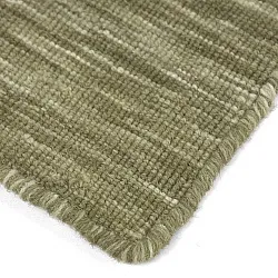 Vlnený koberec - Charonne Flat Handloom Wool Premium (zelená)