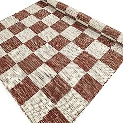 Ullmatta - Dundee (röd/vit)