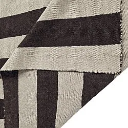 Vlnený koberec - Garine (čierna/bežová)