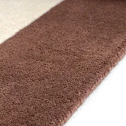 Vlnený koberec - Gaya Hand Tufted Wool Premium (krémová/hnedá)