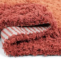 Ullmatta - Khenifra Handknot Wool Premium (orange/röd)