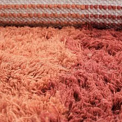 Ullmatta - Khenifra Handknot Wool Premium (orange/röd)