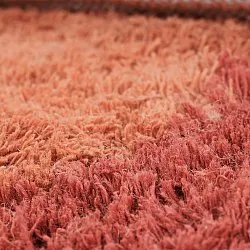 Ullmatta - Khenifra Handknot Wool Premium (orange/röd)