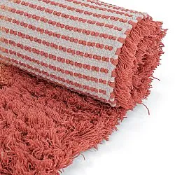 Ullmatta - Khenifra Handknot Wool Premium (orange/röd)