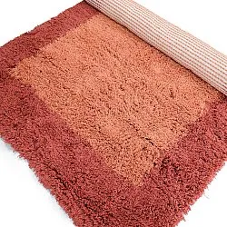 Ullmatta - Khenifra Handknot Wool Premium (orange/röd)