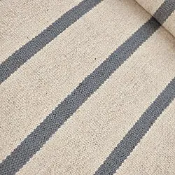 Vlnený koberec - Luton (vyblednutý denim/biely)