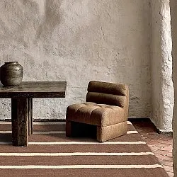 Vlnený koberec - Luton (prírodný/tmavý taupe)