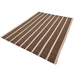 Vlnený koberec - Luton (prírodný/tmavý taupe)