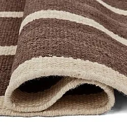 Vlnený koberec - Luton (prírodný/tmavý taupe)