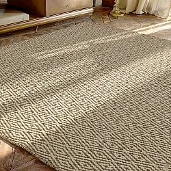 Vlnený koberec - Monastir (hnedá/biela)