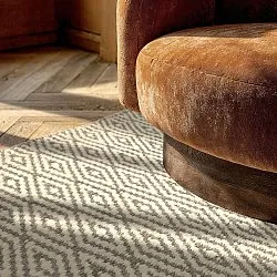 Vlnený koberec - Monastir (šedá/biela)