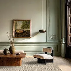 Vlnený koberec - Monastir (šedá/biela)