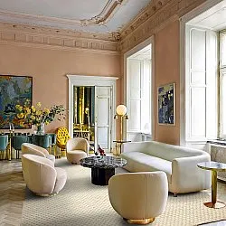 Vlnený koberec - Ovelia (béžový/biely)