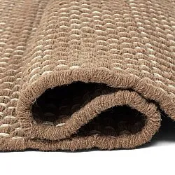 Vlnený koberec - Ovelia (hnedý/biely)