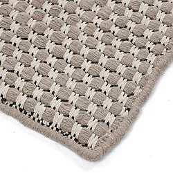 Vlnený koberec - Ovelia (taupe/biela)