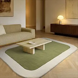 Vlnený koberec - Puri Hand Tufted Wool Premium (zelená/krémová)