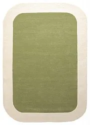 Vlnený koberec - Puri Hand Tufted Wool Premium (zelená/krémová)