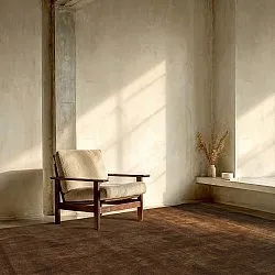 Vlnený koberec - Rozel ručne tkaná vlna Premium (hnedá)