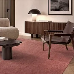 Vlnený koberec - Rozel Handloom Wool Premium (tlmená červená)