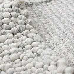 Ullmatta - Sala Irregular Wool Bubble (ljusgrå melerad)