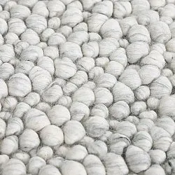 Ullmatta - Sala Irregular Wool Bubble (ljusgrå melerad)
