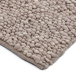 Ullmatta - Sala Irregular Wool Bubble (taupe/vitmelerad)