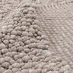 Ullmatta - Sala Irregular Wool Bubble (taupe/vitmelerad)