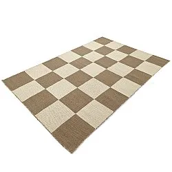 Vlněný koberec - Scacco (hnědý/beige)