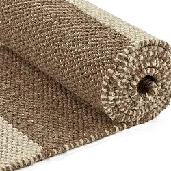 Vlněný koberec - Scacco (hnědý/beige)