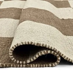 Vlněný koberec - Scacco (hnědý/beige)