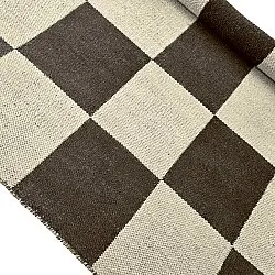 Vlněný koberec - Scacco (černý/beige)