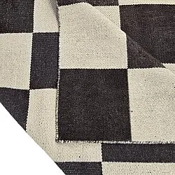 Vlněný koberec - Scacco (černý/beige)