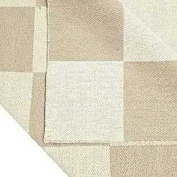 Vlněný koberec - Scacco (bílý/beige)