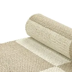 Vlněný koberec - Scacco (bílý/beige)