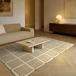 Vlnený koberec - Syl Hand Tufted Wool Premium (béžová/krémová)