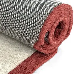Vlnený koberec - Syl Hand Tufted Wool Premium (červená/biela)