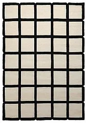 Vlnený koberec - Syl Hand Tufted Wool Premium (čierna/biela)