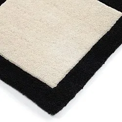 Vlnený koberec - Syl Hand Tufted Wool Premium (čierna/biela)
