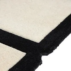 Vlnený koberec - Syl Hand Tufted Wool Premium (čierna/biela)