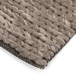 Vlnený koberec - Talvia Braided Wool (hnedá/béžová)