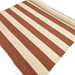 Vlněný koberec - Torquay (skořicová/bílá)