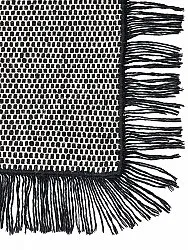 Vlnený koberec - Pike (čierny)