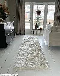 Koberce s dlhým vlasom - Janjira (biela)